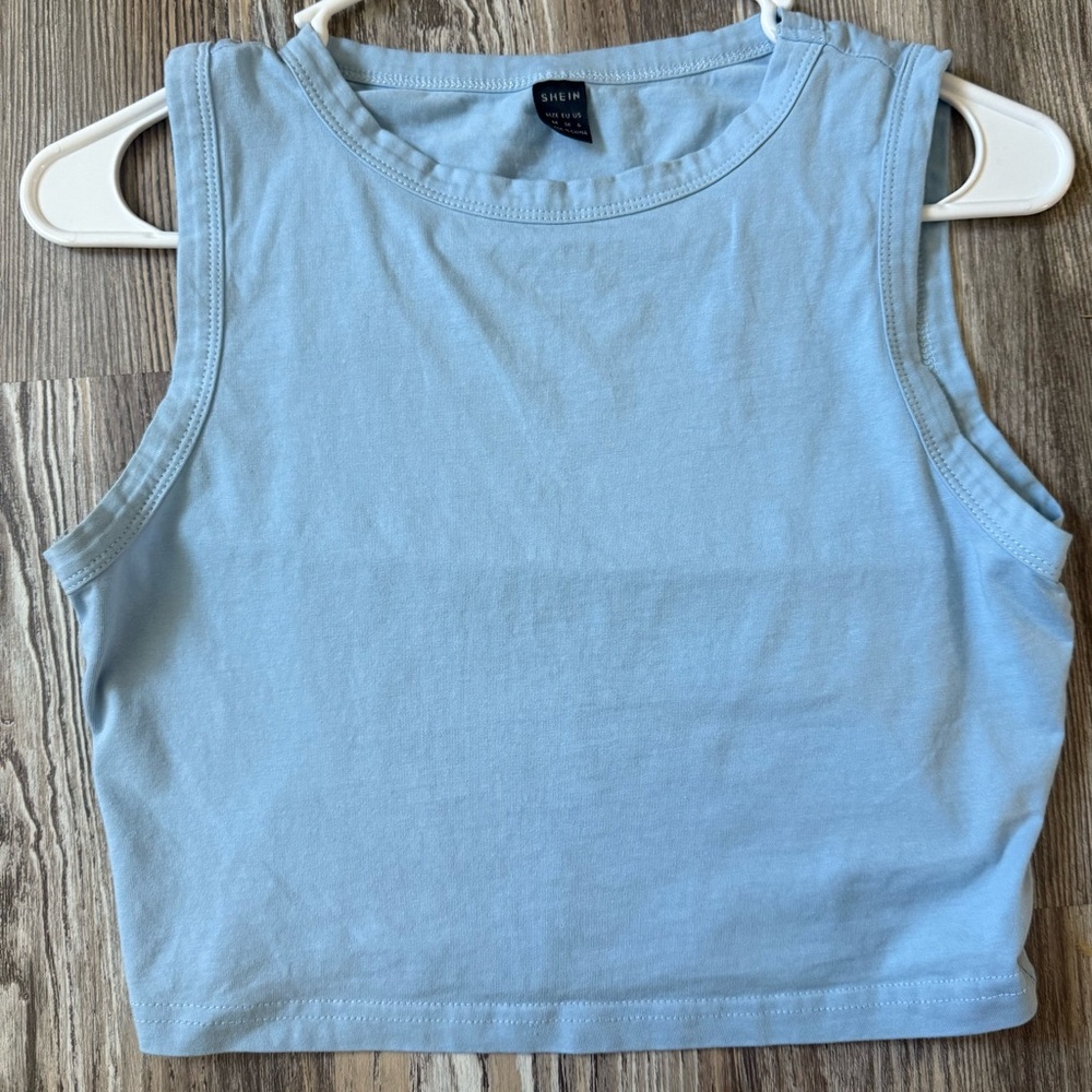SHEIN Sky Blue Casual Top